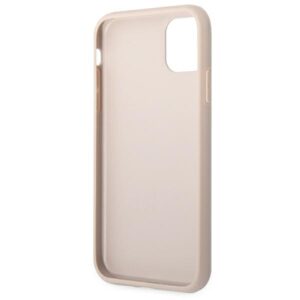 Guess GUHCN61G4GFPI Apple iPhone 11 6,1" rožinės spalvos kietas dėklas 4G Metal Gold Logo - Image 7