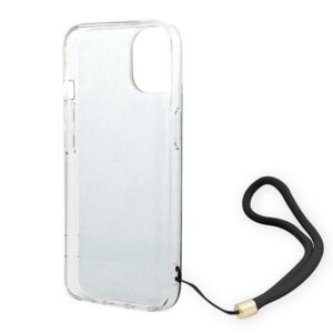 Guess GUOHCP14MH4STK Apple iPhone 14 Plus / 15 Plus 6.7" juodos spalvos hardcase 4G Print Strap - Image 5