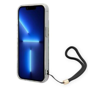 Guess GUOHCP14SHFLSB Apple iPhone 14 / 15 / 13 6.1" blue hardcase Flower Strap - Image 4