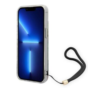 Guess GUOHCP14MHFLSB Apple iPhone 14 Plus / 15 Plus 6.7" blue hardcase Flower Strap - Image 4