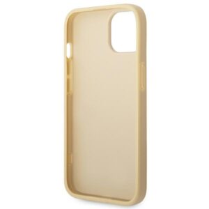 Guess GUHCP14SHGGSHD Apple iPhone 14 / 15 / 13 6.1" gold kietas dėklas Glitter Script - Image 7