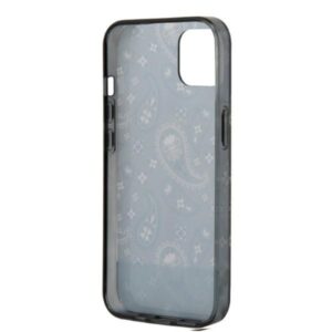 Guess GUHCP14MHGBNHK Apple iPhone 14 Plus / 15 Plus 6.7" juodos spalvos kietas dėklas Bandana Paisley - Image 6