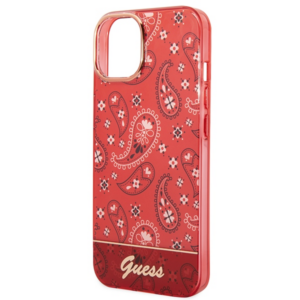 Guess GUHCP14MHGBNHR Apple iPhone 14 Plus / 15 Plus 6.7" red kietas dėklas Bandana Paisley - Image 6