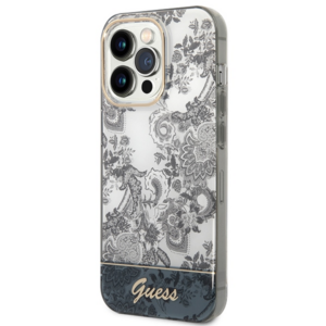 Guess GUHCP14XHGPLHG Apple iPhone 14 Pro Max 6,7" grey kietas dėklas Porcelain Collection - Image 2