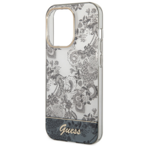 Guess GUHCP14XHGPLHG Apple iPhone 14 Pro Max 6,7" grey kietas dėklas Porcelain Collection - Image 6