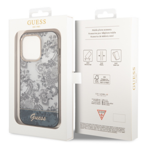 Guess GUHCP14XHGPLHG Apple iPhone 14 Pro Max 6,7" grey kietas dėklas Porcelain Collection - Image 8
