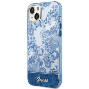 Guess GUHCP14MHGPLHB Apple iPhone 14 Plus / 15 Plus 6.7" blue kietas dėklas Porcelain Collection - Image 2
