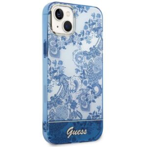 Guess GUHCP14MHGPLHB Apple iPhone 14 Plus / 15 Plus 6.7" blue kietas dėklas Porcelain Collection - Image 4