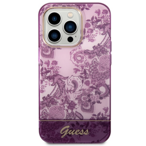 Guess GUHCP14XHGPLHF Apple iPhone 14 Pro Max 6,7" fuschia kietas dėklas Porcelain Collection - Image 3