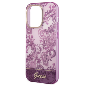 Guess GUHCP14XHGPLHF Apple iPhone 14 Pro Max 6,7" fuschia kietas dėklas Porcelain Collection - Image 6