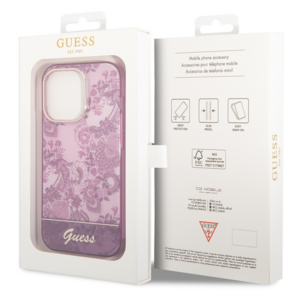 Guess GUHCP14XHGPLHF Apple iPhone 14 Pro Max 6,7" fuschia kietas dėklas Porcelain Collection - Image 8