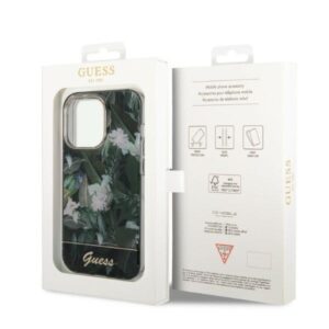 Guess GUHCP14XHGJGHA Apple iPhone 14 Pro Max 6,7" green kietas dėklas Jungle Collection - Image 8