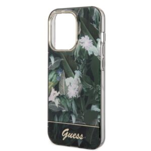 Guess GUHCP14XHGJGHA Apple iPhone 14 Pro Max 6,7" green kietas dėklas Jungle Collection - Image 5
