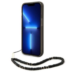 Guess GUHCP14LHGCOHK Apple iPhone 14 Pro 6,1" juodos spalvos hardcase Translucent Pearl Strap - Image 4
