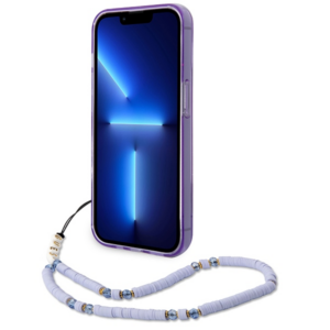 Guess GUHCP14LHGCOHU Apple iPhone 14 Pro 6,1" purple hardcase Translucent Pearl Strap - Image 4