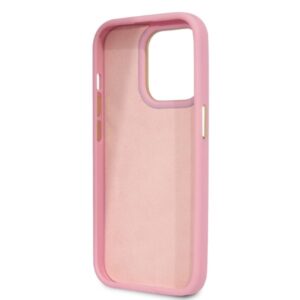 Guess GUHCP14LHGCRHP Apple iPhone 14 Pro 6,1" rožinės spalvos kietas dėklas Croco Collection - Image 7
