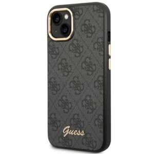 Guess GUHCP14MHG4SHK Apple iPhone 14 Plus / 15 Plus 6.7" juodos spalvos kietas dėklas 4G Vintage Gold Logo - Image 2