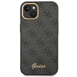 Guess GUHCP14MHG4SHK Apple iPhone 14 Plus / 15 Plus 6.7" juodos spalvos kietas dėklas 4G Vintage Gold Logo - Image 3