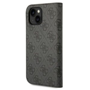 Guess GUBKP14SHG4SHK Apple iPhone 14 / 15 / 13 6.1" juodos spalvos book 4G Vintage Gold Logo - Image 2