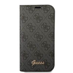 Guess GUBKP14SHG4SHK Apple iPhone 14 / 15 / 13 6.1" juodos spalvos book 4G Vintage Gold Logo - Image 3
