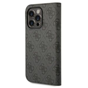 Guess GUBKP14LHG4SHK Apple iPhone 14 Pro 6,1" juodos spalvos book 4G Vintage Gold Logo - Image 2