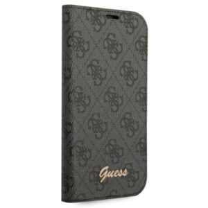 Guess GUBKP14LHG4SHK Apple iPhone 14 Pro 6,1" juodos spalvos book 4G Vintage Gold Logo - Image 5