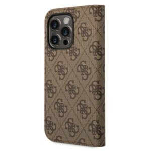 Guess GUBKP14XHG4SHW Apple iPhone 14 Pro Max 6,7" brown book 4G Vintage Gold Logo - Image 2