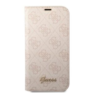 Guess GUBKP14XHG4SHP Apple iPhone 14 Pro Max 6,7" rožinės spalvos book 4G Vintage Gold Logo - Image 3