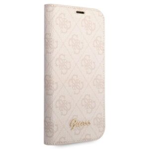 Guess GUBKP14XHG4SHP Apple iPhone 14 Pro Max 6,7" rožinės spalvos book 4G Vintage Gold Logo - Image 5