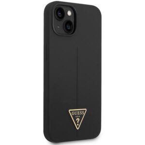 Guess GUHCP14MSLTGK Apple iPhone 14 Plus / 15 Plus 6.7" juodos spalvos kietas dėklas Silicone Triangle - Image 4