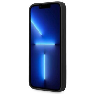 Guess GUHCP14MSLTGK Apple iPhone 14 Plus / 15 Plus 6.7" juodos spalvos kietas dėklas Silicone Triangle - Image 5