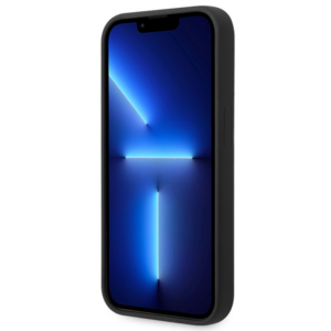 Guess GUHCP14XSLTGK Apple iPhone 14 Pro Max 6,7" juodos spalvos kietas dėklas Silicone Triangle - Image 5