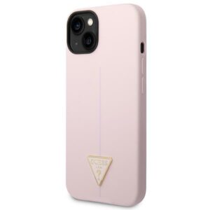 Guess GUHCP14MSLTGU Apple iPhone 14 Plus / 15 Plus 6.7" violetinės spalvos kietas dėklas Silicone Triangle - Image 2