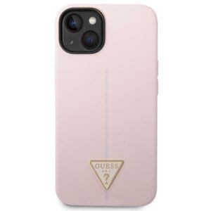 Guess GUHCP14MSLTGU Apple iPhone 14 Plus / 15 Plus 6.7" violetinės spalvos kietas dėklas Silicone Triangle - Image 3