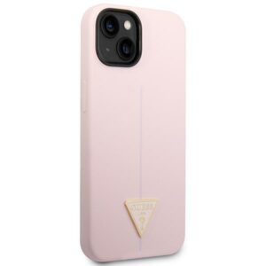 Guess GUHCP14MSLTGU Apple iPhone 14 Plus / 15 Plus 6.7" violetinės spalvos kietas dėklas Silicone Triangle - Image 4