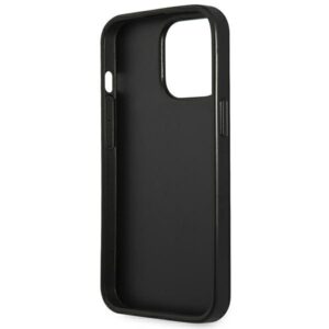 Guess GUHCP14LPSATLK Apple iPhone 14 Pro 6,1" juodos spalvos kietas dėklas SaffianoTriangle Logo - Image 7