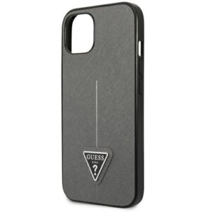 Guess GUHCP14SPSATLG Apple iPhone 14 / 15 / 13 6.1" silver kietas dėklas SaffianoTriangle Logo - Image 6