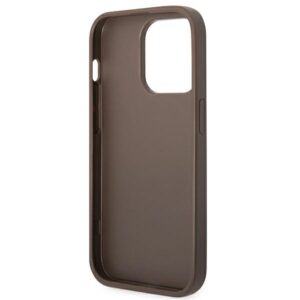 Guess GUHCP14LG4GLBR Apple iPhone 14 Pro 6,1" rudos spalvos kietas dėklas 4G Stripe Collection - Image 7