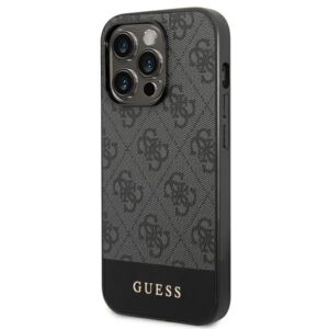 Guess GUHCP14XG4GLGR Apple iPhone 14 Pro Max 6,7" grey kietas dėklas 4G Stripe Collection - Image 2