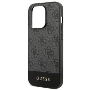 Guess GUHCP14XG4GLGR Apple iPhone 14 Pro Max 6,7" grey kietas dėklas 4G Stripe Collection - Image 6