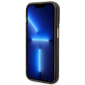 Guess GUHMP14XHTCMK Apple iPhone 14 Pro Max 6,7" juodos spalvos kietas dėklas Gold Outline Translucent MagSafe - Image 5