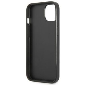 Guess GUHCP13SPSATLK Apple iPhone 13 mini 5,4" juodos spalvos kietas dėklas SaffianoTriangle Logo - Image 7