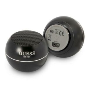 Guess Speaker Bluetooth GUWSALGEK Speaker mini juodos spalvos
