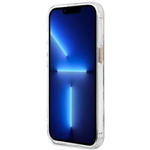 Guess GUHMP13XHTRMD Apple iPhone 13 Pro Max 6,7" gold kietas dėklas Metal Outline Magsafe - Image 5