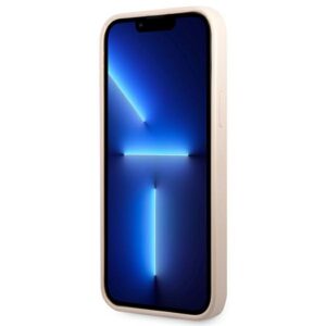 Guess GUHCP13LP4TPP Apple iPhone 13 Pro / 13 6,1" rožinės spalvos kietas dėklas 4G Triangle Logo Cardslot - Image 5