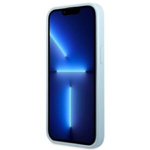 Guess GUHCP13SPS4MB Apple iPhone 13 mini 5,4" blue kietas dėklas Saffiano 4G Small Metal Logo - Image 5