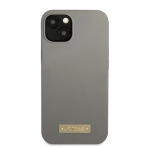 Guess GUHMP13SSPLG Apple iPhone 13 mini 5,4" grey kietas dėklas Silicone Logo Plate MagSafe - Image 3