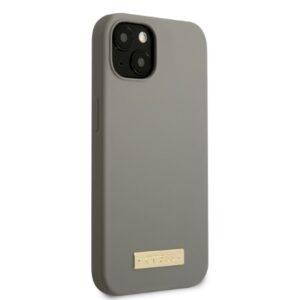 Guess GUHMP13SSPLG Apple iPhone 13 mini 5,4" grey kietas dėklas Silicone Logo Plate MagSafe - Image 4