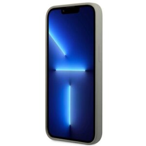 Guess GUHMP13LSPLG Apple iPhone 13 Pro / 13 6,1" grey kietas dėklas Silicone Logo Plate MagSafe - Image 5