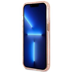 Guess GUHMP13LHTCMP Apple iPhone 13 Pro / 13 6,1" rožinės spalvos kietas dėklas Gold Outline Translucent MagSafe - Image 5